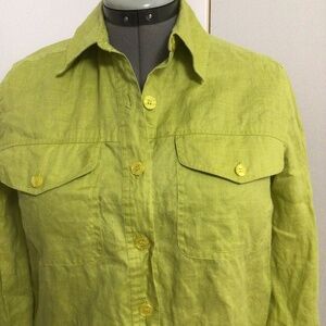 Bouley Classic Long Sleeve Button Front Shirt Sz S/M